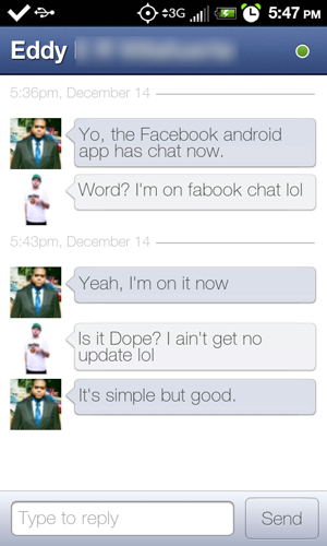 Facebook chat 2